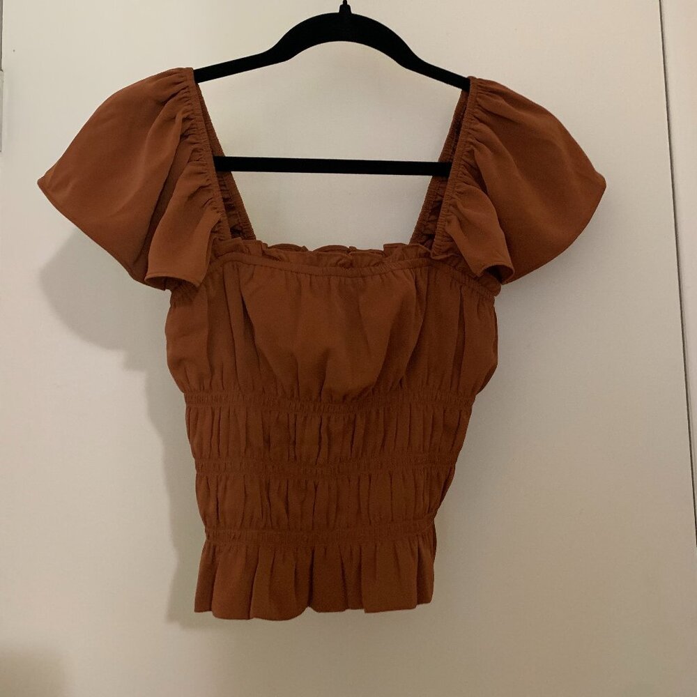 Abercrombie Flutter Sleeve Top